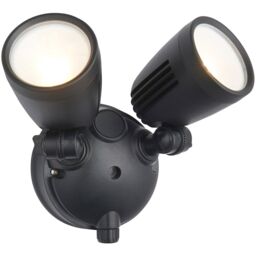 Loops Twin Light Outdoor Adjustable Spot Light - 2 x 10W CCT LED Module - Matt Black - thumbnail 4
