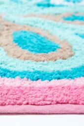 Homescapes Cotton Tufted Butterfly Children Rug in Pink - Size: 50 cm x 85 cm - thumbnail 3