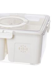 H&O Direct Fridge Storage Container with Four Compartments in White - thumbnail 4