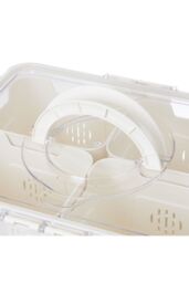 H&O Direct Fridge Storage Container with Four Compartments in White - thumbnail 5