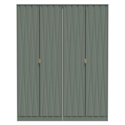 Ready Assembled 2 U Dallas Quad Wardrobe (Ready Assembled) in Pale Green - thumbnail 2