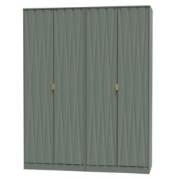 Ready Assembled 2 U Dallas Quad Wardrobe (Ready Assembled) in Pale Green - thumbnail 4