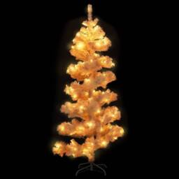 Berkfield Home Swirl Pre-lit Christmas Tree with Stand White 180 cm PVC - thumbnail 1