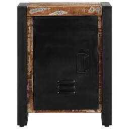 Berkfield Home Beautiful Bedside Cabinets 2 pcs Multicolour Solid Rough Wood Mango - thumbnail 4