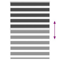 Berkfield Home Zebra Blind Black 100x150 cm Fabric Width 95.9 cm Polyester - thumbnail 5