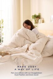 Snuggledown 2 Pack Scandinavian Duck Feather & Down Medium Support Pillows in White - thumbnail 8