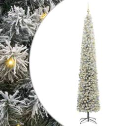 Berkfield Home Artificial Christmas Tree with 300 LEDs with Stand Green 270 cm - thumbnail 2
