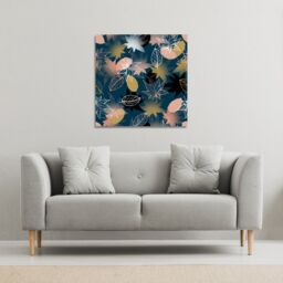 Benjamin Tate Design Maple Leaves (Canvas Print) / 101 x 101 x 4cm in Natural - Size: 101 x 101 x 4 cm - thumbnail 1
