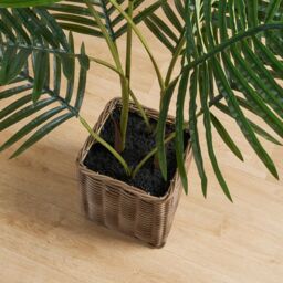 OHS Palm Leaf Tree in Basket Artificial Plant Natural Style New Home Decorative Fake in Green - thumbnail 3