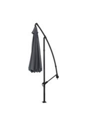 Living and Home Outdoor 3M Large Cantilever Parasol with Cross and Fillable Base in Dark Grey - thumbnail 4