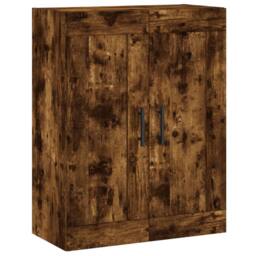 Berkfield Home Highboard Smoked Oak 69.5x34x180 cm Engineered Wood in Brown - thumbnail 5