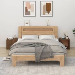 Berkfield Home Bedside Cabinets 2 pcs Brown Oak 50x39x47 cm - Size: 50 x 39 x 47 cm - thumbnail 1