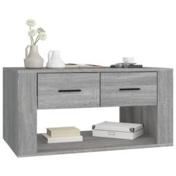 Berkfield Home Decorative Coffee Table Grey Sonoma 80x50x40 cm Engineered Wood - Size: 80 x 50 x 40 cm - thumbnail 4