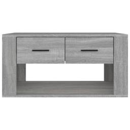 Berkfield Home Decorative Coffee Table Grey Sonoma 80x50x40 cm Engineered Wood - Size: 80 x 50 x 40 cm - thumbnail 6