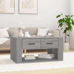 Berkfield Home Decorative Coffee Table Grey Sonoma 80x50x40 cm Engineered Wood - Size: 80 x 50 x 40 cm - thumbnail 2
