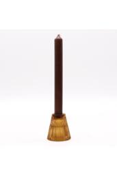 KDMD Antique Amber Flip Candle & Tealight Holder - Vintage Style Decor - thumbnail 2