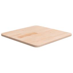 Berkfield Home Square Table Top 40x40x1.5 cm Untreated Solid Wood Oak in Natural - thumbnail 2