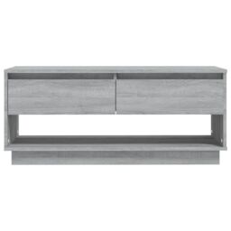 Berkfield Home TV Cabinet Grey Sonoma 102x41x44 cm Engineered Wood - Size: 102 x 41 x 44 cm - thumbnail 5