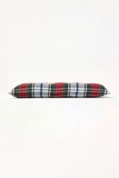 Homescapes 4 Pack Seat Pads Cotton Macduff Tartan Indoor Outdoor Garden Cushion, 40cm in Red - Size: 40 cm x 40 cm - thumbnail 7