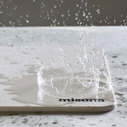 Misona Diatomite Stone Bath Mat 39 x 60cm in Off-White - Size: 39 x 60 cm - thumbnail 2