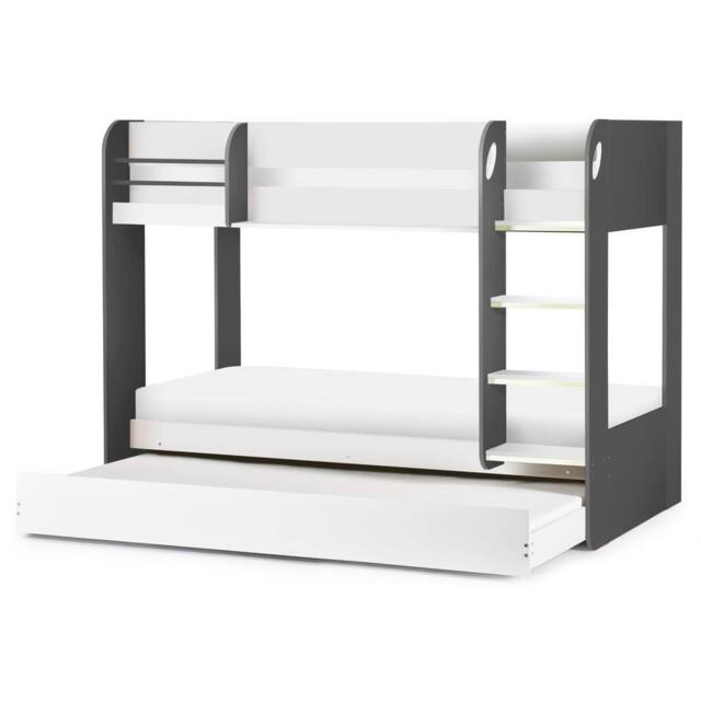 Cheshire Quartz Bunk & Underbed Charcoal & White - Single (90cm) - image 1