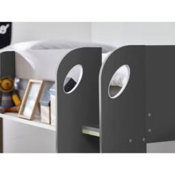 Cheshire Quartz Bunk & Underbed Charcoal & White - Single (90cm) - thumbnail 6