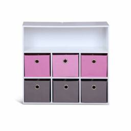 sweeek Children's storage unit with 6 baskets in Pink - thumbnail 6