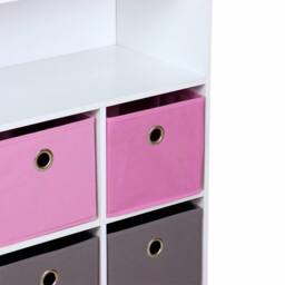 sweeek Children's storage unit with 6 baskets in Pink - thumbnail 8