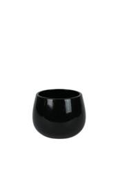 KDMD Hortus Glossy Black London Pot 12cm H x 13cm Dia 2 Pack - thumbnail 2