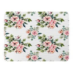 Benjamin Tate Design Watercolour Plants Blanket in Natural - Size: 120 cm x 150 cm - thumbnail 1