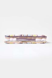 Homescapes Cotton Osaka Green Stripes Floor Cushion - Size: 50 cm x 50 cm - thumbnail 5