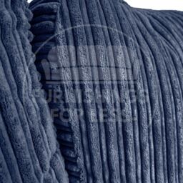 Furnishings For Less UK Delta Large 5 Seater Corner Sofa Jumbo Cord L Shape in Blue - thumbnail 3