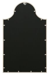 "MirrorOutlet White Metal Framed Arched Garden Wall Mirror 41"" X 24"" (104CM X 62CM) - Size: 1 Pack" - thumbnail 5