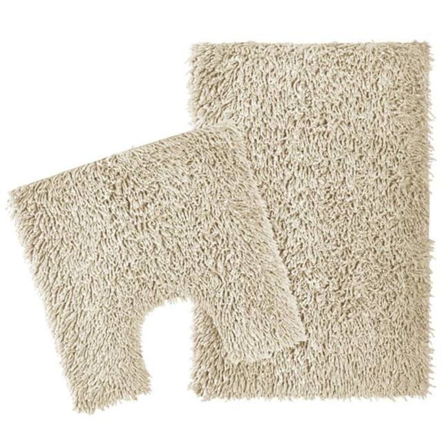 New Edge Blinds Como Bath Mat Set in Natural - image 1