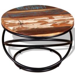 Berkfield Home Coffee Table Solid Reclaimed Wood 60x60x40 cm - Size: 60 x 60 x 40 cm - thumbnail 8
