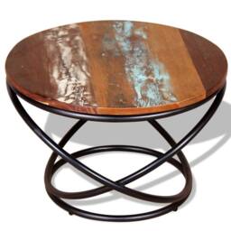 Berkfield Home Coffee Table Solid Reclaimed Wood 60x60x40 cm - Size: 60 x 60 x 40 cm - thumbnail 4