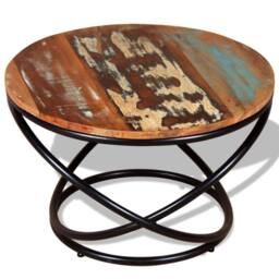 Berkfield Home Coffee Table Solid Reclaimed Wood 60x60x40 cm - Size: 60 x 60 x 40 cm - thumbnail 5
