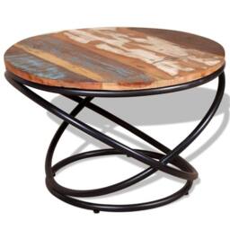 Berkfield Home Coffee Table Solid Reclaimed Wood 60x60x40 cm - Size: 60 x 60 x 40 cm - thumbnail 1