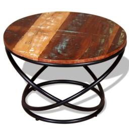 Berkfield Home Coffee Table Solid Reclaimed Wood 60x60x40 cm - Size: 60 x 60 x 40 cm - thumbnail 3