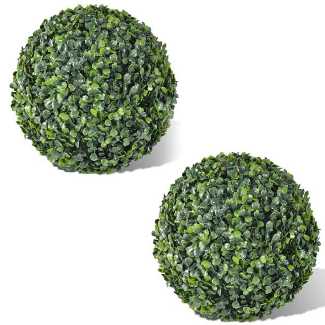 Berkfield Home Artificial Boxwood Balls 2 pcs 35 cm in Green - image 1