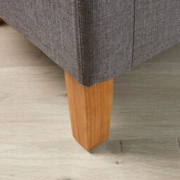 Home Source Bedford Small Padded Occasional Accent Tub Chair in Grey - thumbnail 3
