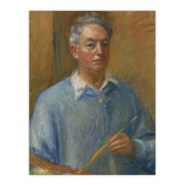 "Artery8 Artist Self Portrait William James Glackens Wall Art Poster Print - Size: W12"" x H16""" - image 1