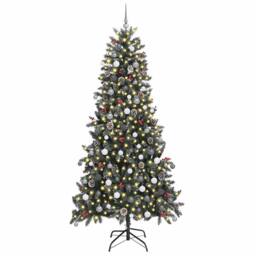Berkfield Home Artificial Christmas Tree Green 129.5 x 129.5 x 240 cm - thumbnail 3