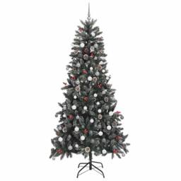 Berkfield Home Artificial Christmas Tree Green 129.5 x 129.5 x 240 cm - thumbnail 5