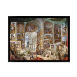 "Artery8 Panini Ancient Rome Classical Antiquities Framed Canvas Wall Art Print - Size: W18"" x H24""" - thumbnail 1