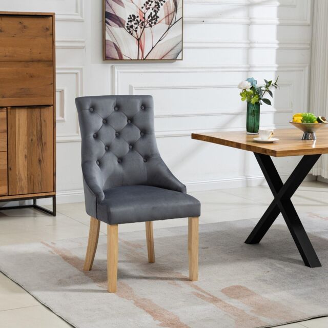 Artemis Home Ravenna Velvet Dining Chairs - Set of 2 in Grey - image 1