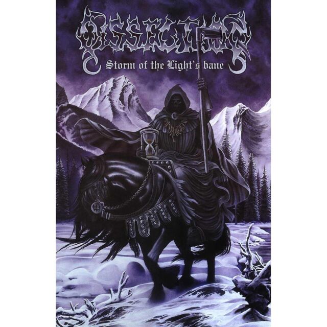 Dissection Storm Of The Lights Bane Textile Poster in Purple