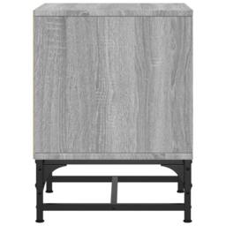 Berkfield Home Elegant Bedside Cabinets with Glass Doors 2 pcs Grey Sonoma 35x37 - thumbnail 8