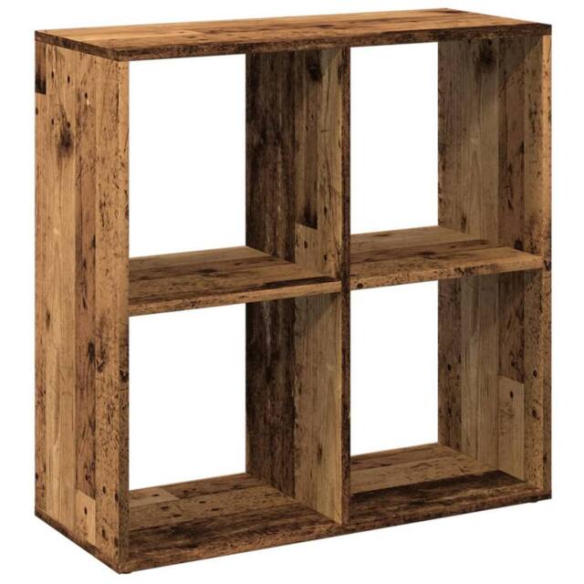 Berkfield Home Room Divider Bookcase Old Wood 69.5x29x69.5 cm Engineered Wood in Brown - image 1