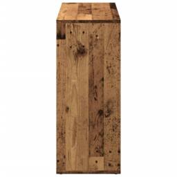 Berkfield Home Room Divider Bookcase Old Wood 69.5x29x69.5 cm Engineered Wood in Brown - thumbnail 6